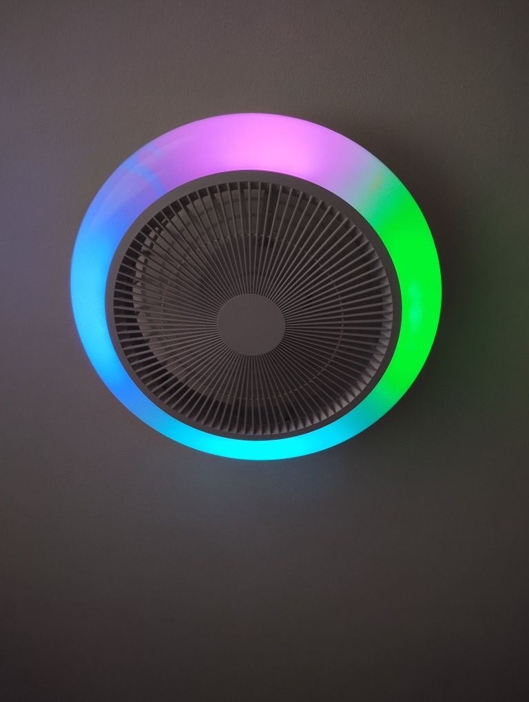 Lampa sufitowa z wentylatorem RGB z pilotem 45 x 15 cm | 1200 lumenów