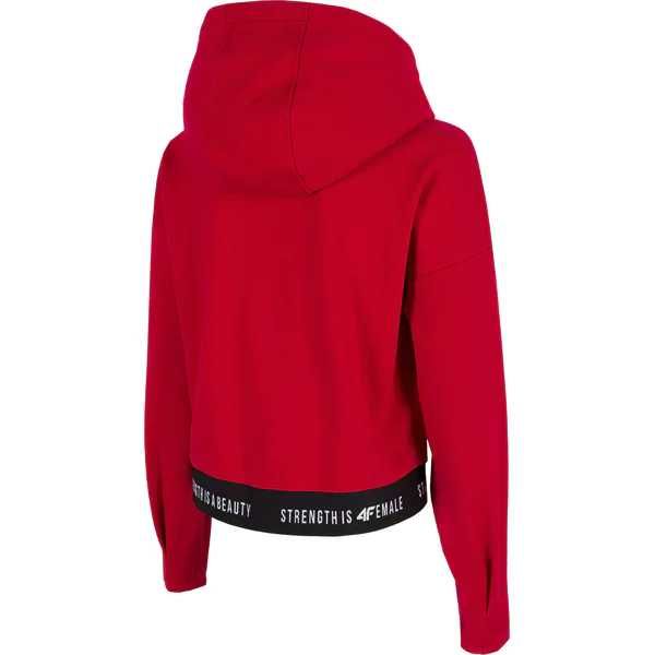 bluza 4F M 38 czerwona z kapturem