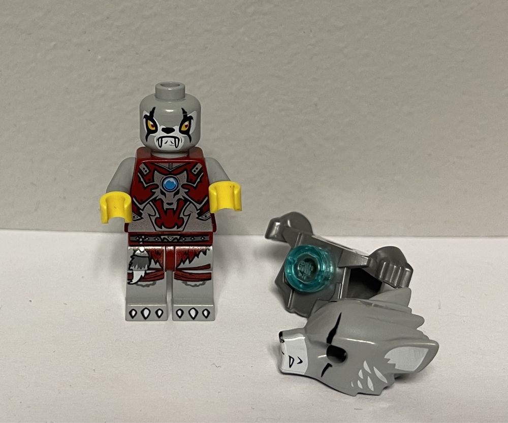 LEGO Chima loc072 Worriz Flat Silver Armor figurka