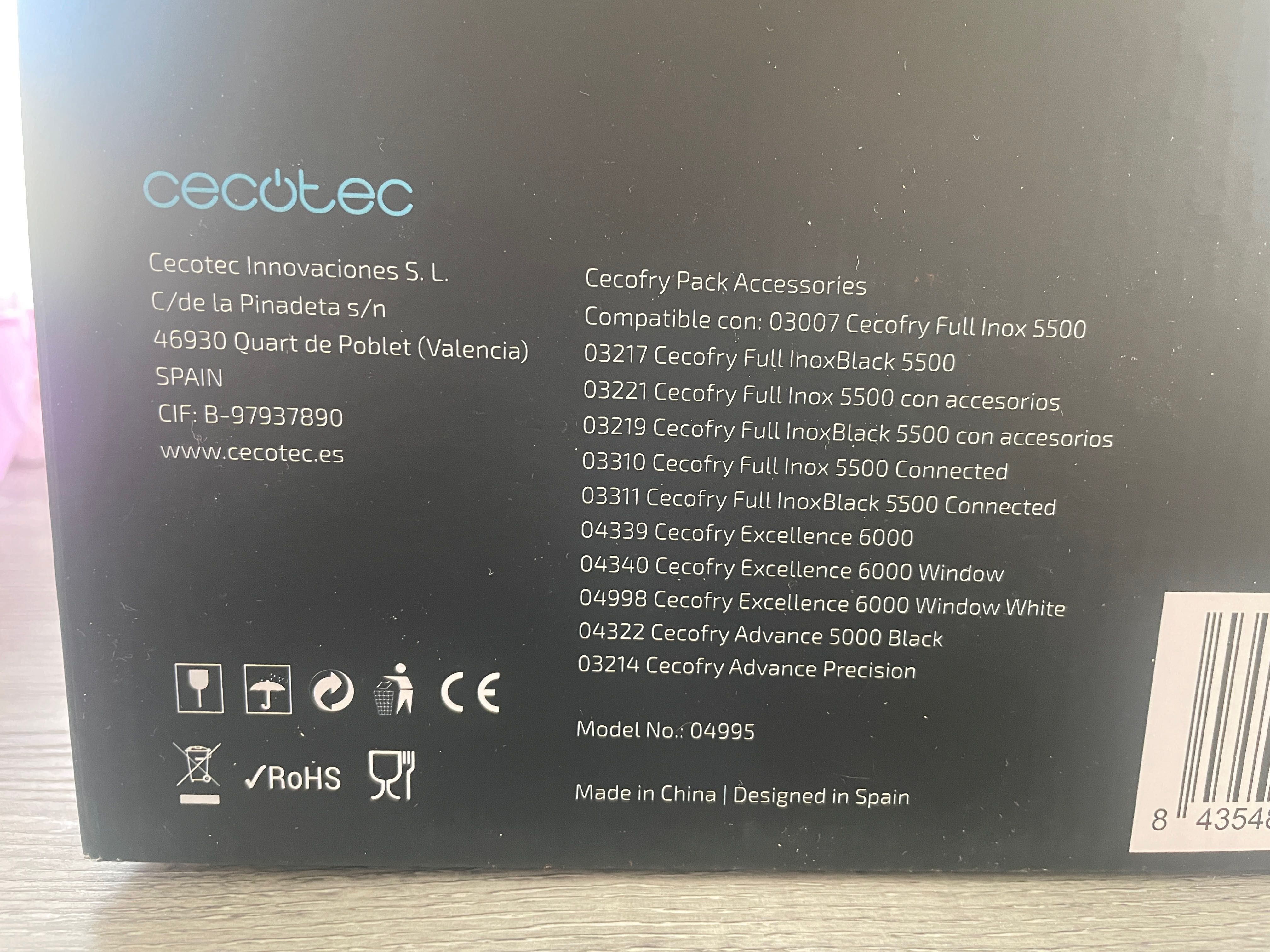 Kit Cecotec acessórios para airfry (NOVO)