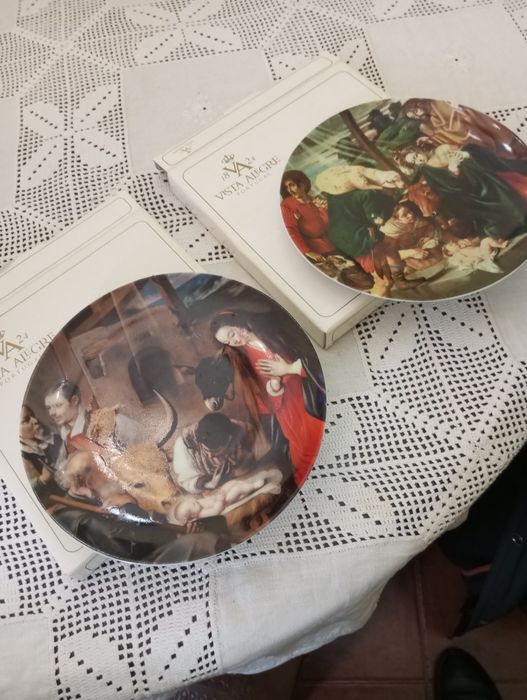 Pratos de natal vista alegre