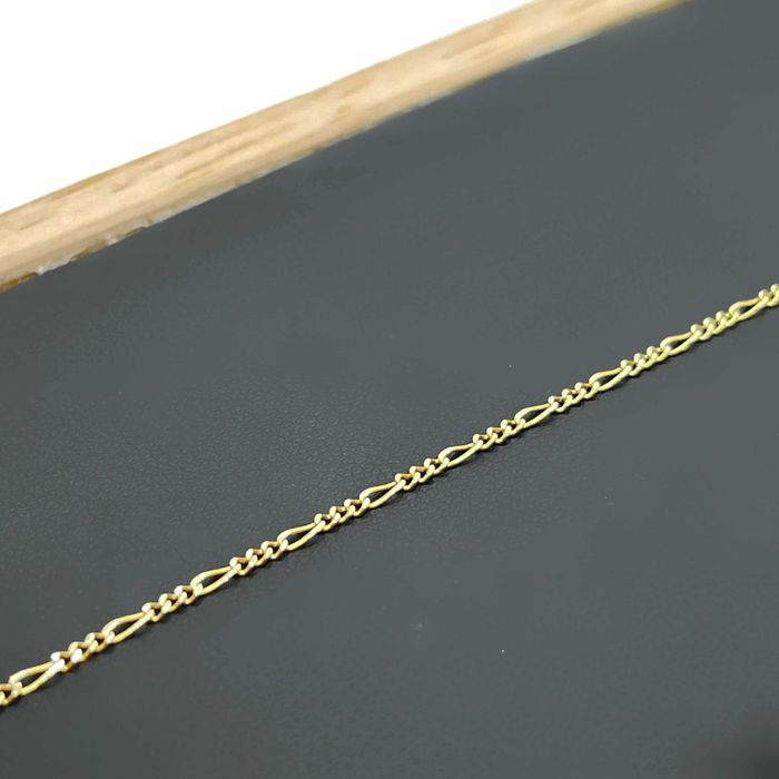 Złoty Łańcuszek Próby 585 1,94g Długość 48cm Figaro Ocechowany