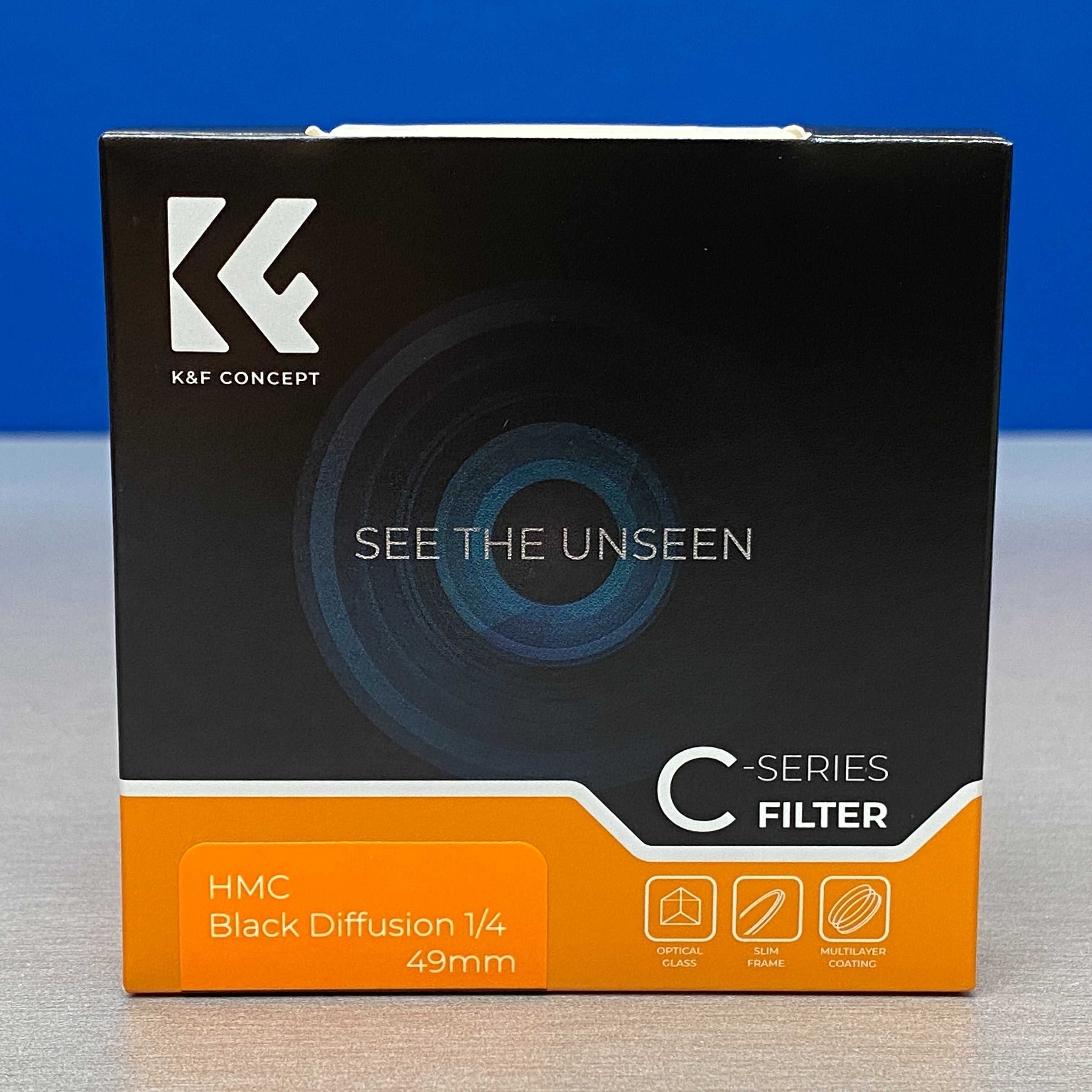 K&F Concept Black Diffusion 1/4 Slim 49mm (Filtro Black Mist) - SELADO
