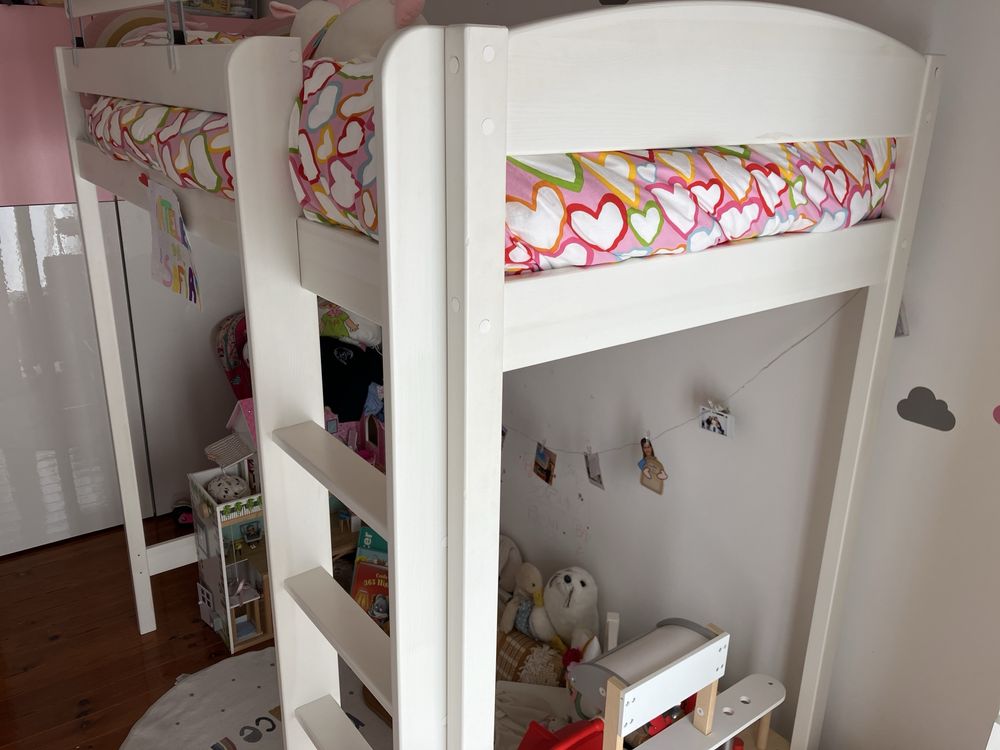 Cama loft 180x80 cm com colchão de espuma