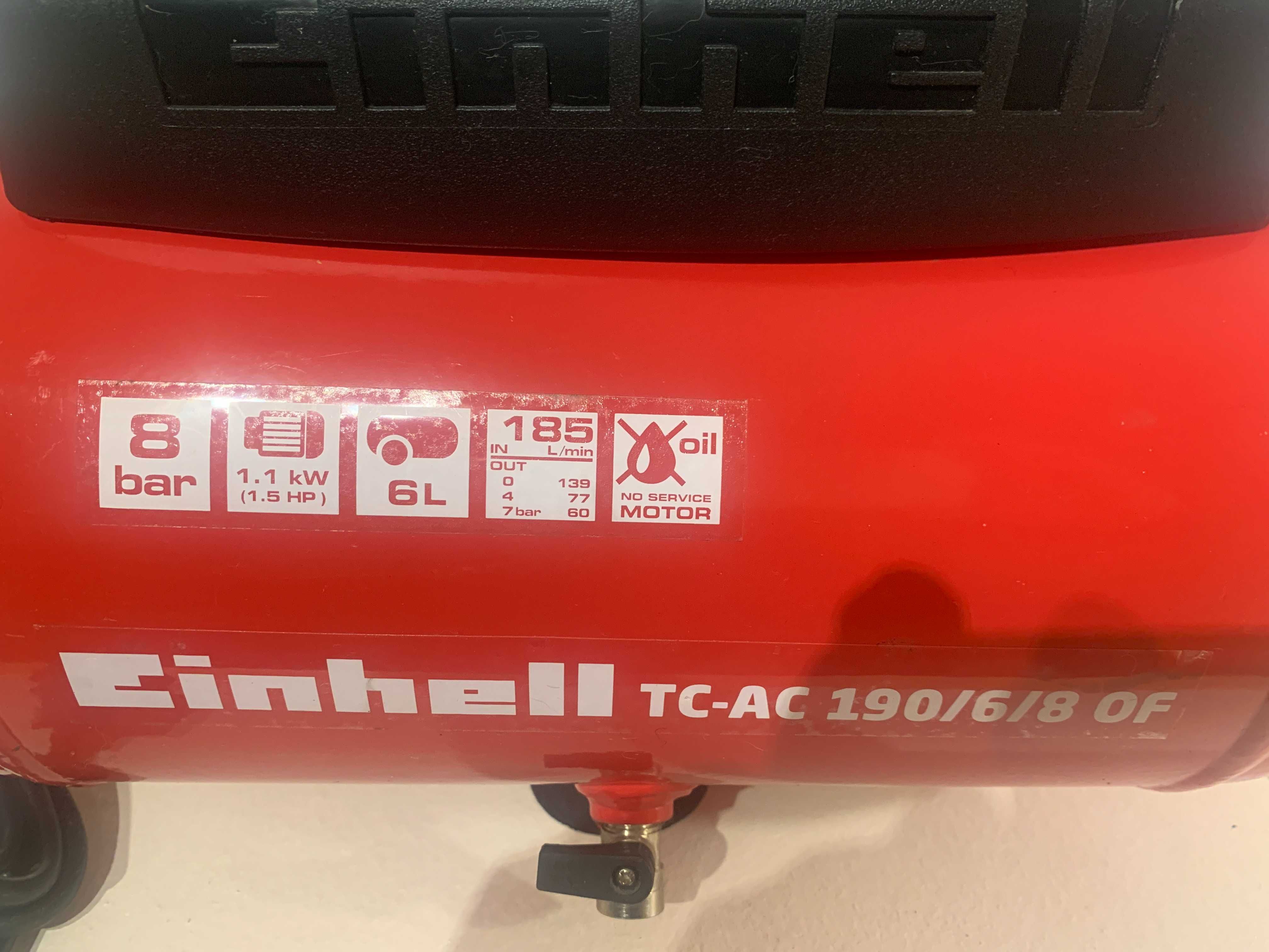 Compressor Einhell Portátil TC-AC 190/6/8 OF - 6 Litros