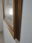 Quadro dourado cavalo 100x80cm
