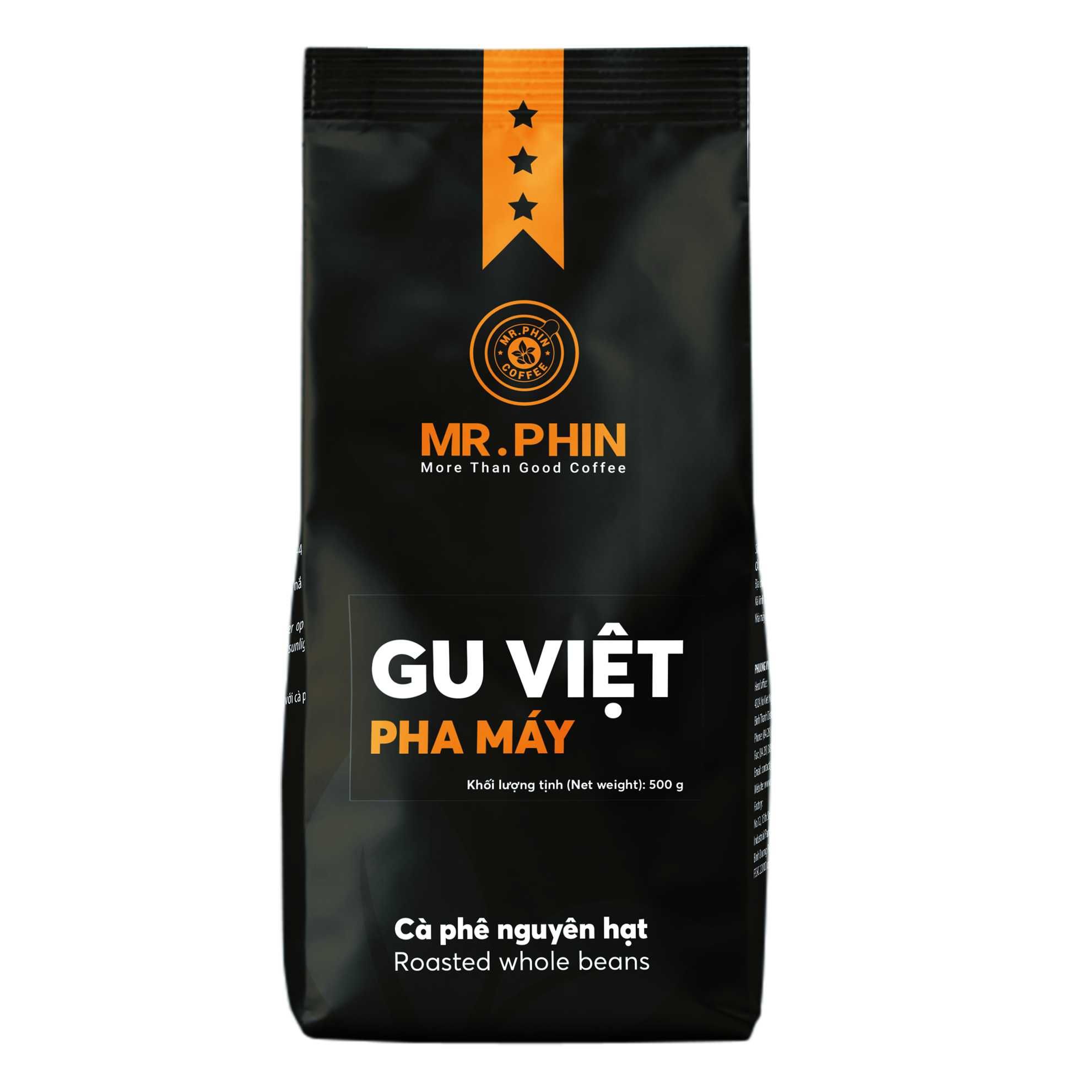 Вьетнамский кофе в зёрнах Mr. Phin Gu Viet Pha May - 500 грамм