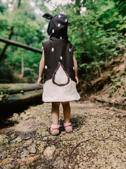 Bezrękawnik sarenka z uszami, 100% wełna, merino, kamizelka