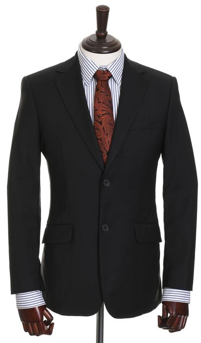 ESPRIT elegancka czarna marynarka męska Boston Fit 100% wełna r. 44