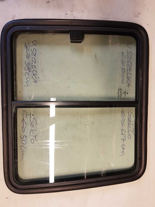 Szyba przesuwna BUS Camper Zabudowa 55x58cm