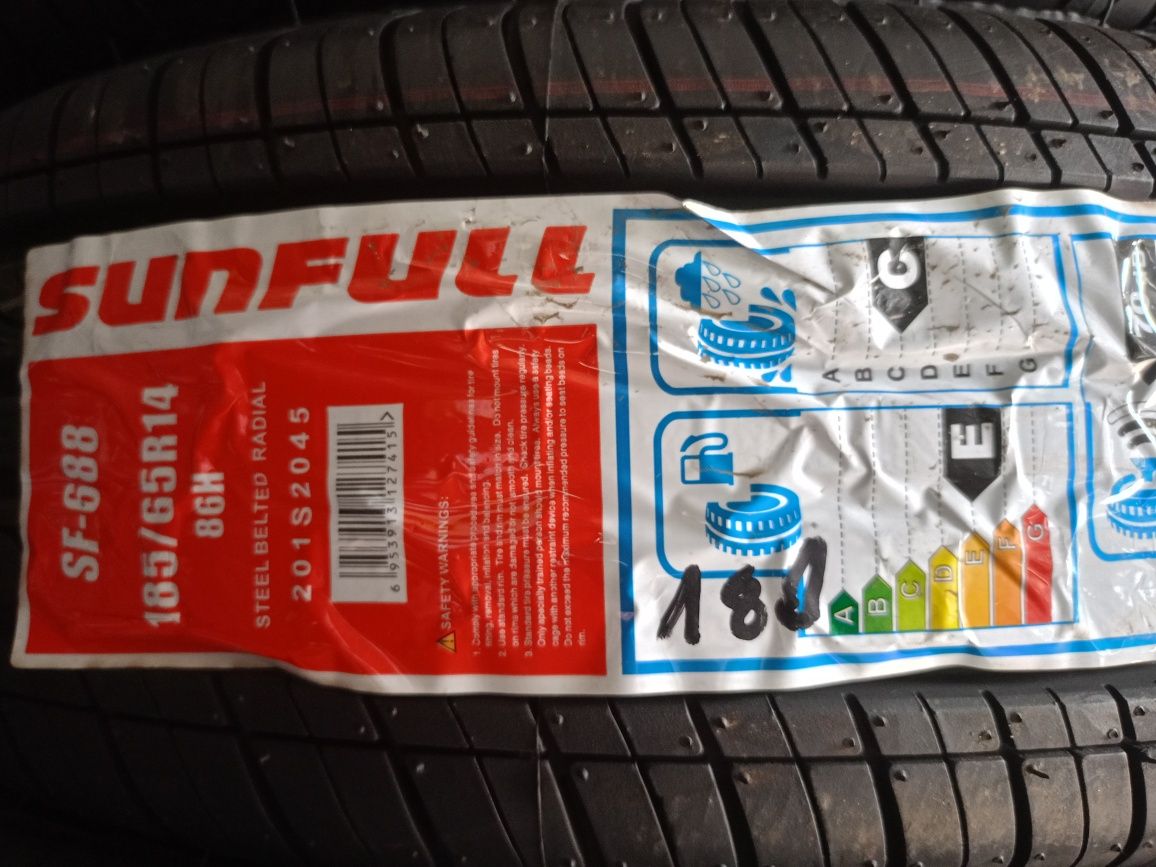 Opony letnie 4x 185/65R14 Sunfull