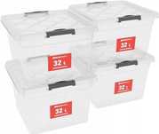 4 x 32 l pudełka do przechowywania ATHLON TOOLS z pokrywką