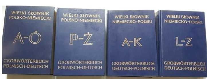 Wielkie Słowniki: Polsko-Niemiecki i Niemiecko-Polski 4 tomy PWN