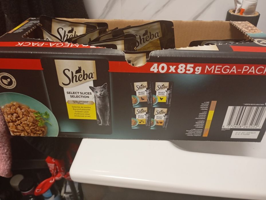 Karma dla kota sheba 1.50 za saszetke