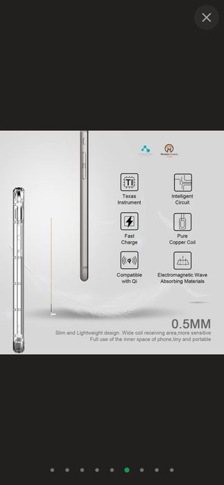 Безпроводная зарядка с разъемом micro usb и iphone