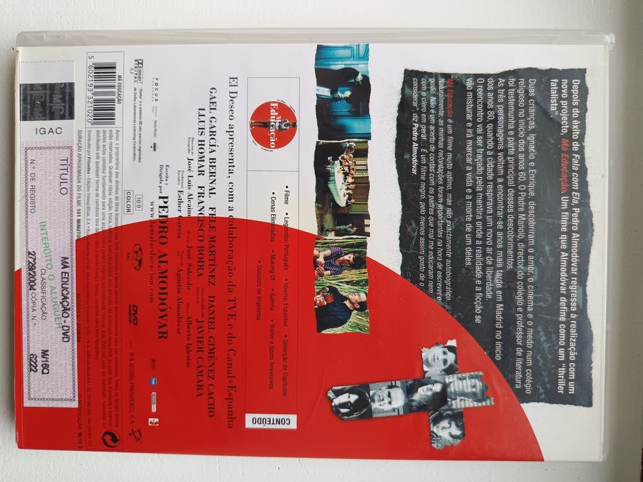 DVD má educação  .