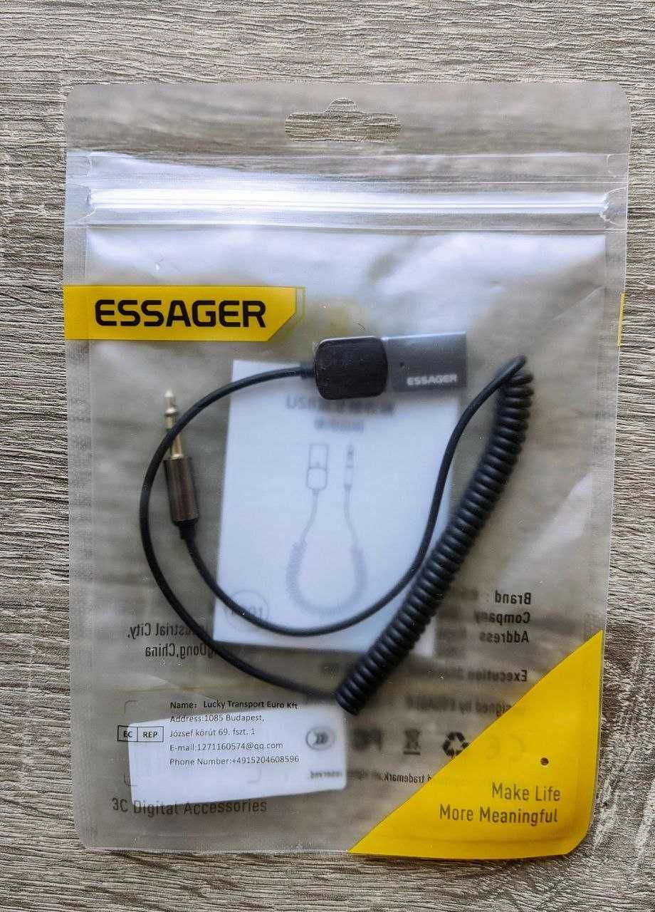 Музыка в машину. Блютуз AUX Essager Стерео Чистый звук! для машины.