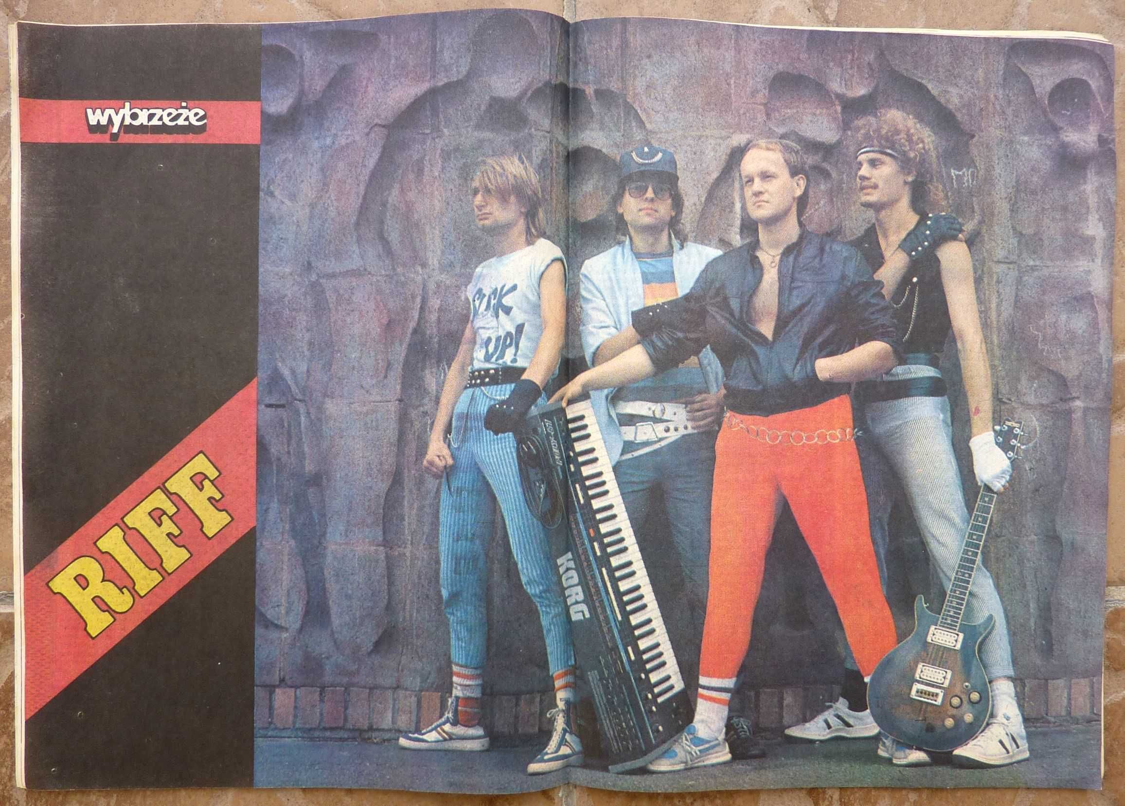 WYBRZEŻE tygodnik nr 1/1986 - plakat - zespół RIFF