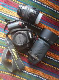 Nikon D3000 + 2 objectivas + mochila