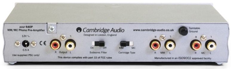 Przedwzmacniacz gramofonowy Cambridge Audio Azur 640P srebrny zadbany