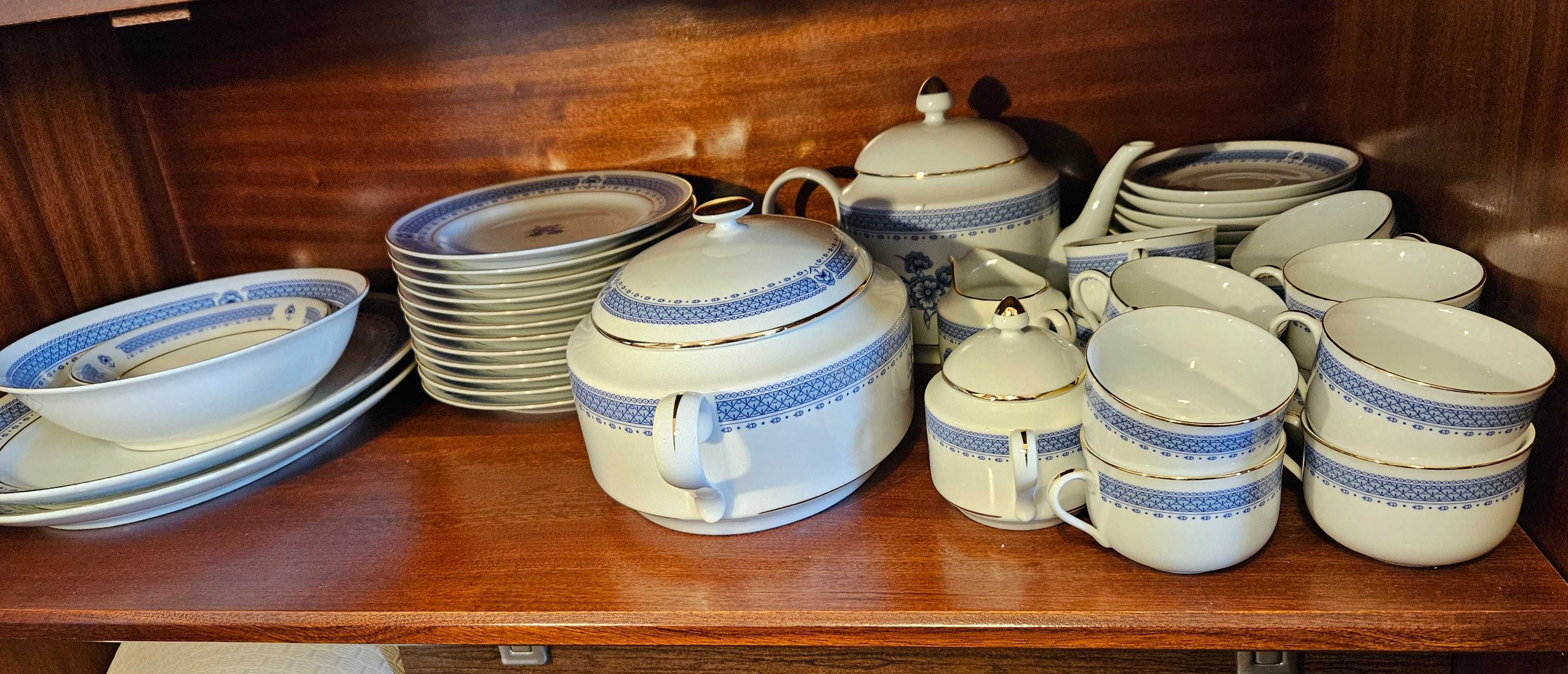 Serviço Porcelana Completo 12 Pessoas - 95 Peças - Porce Oeste - Novo
