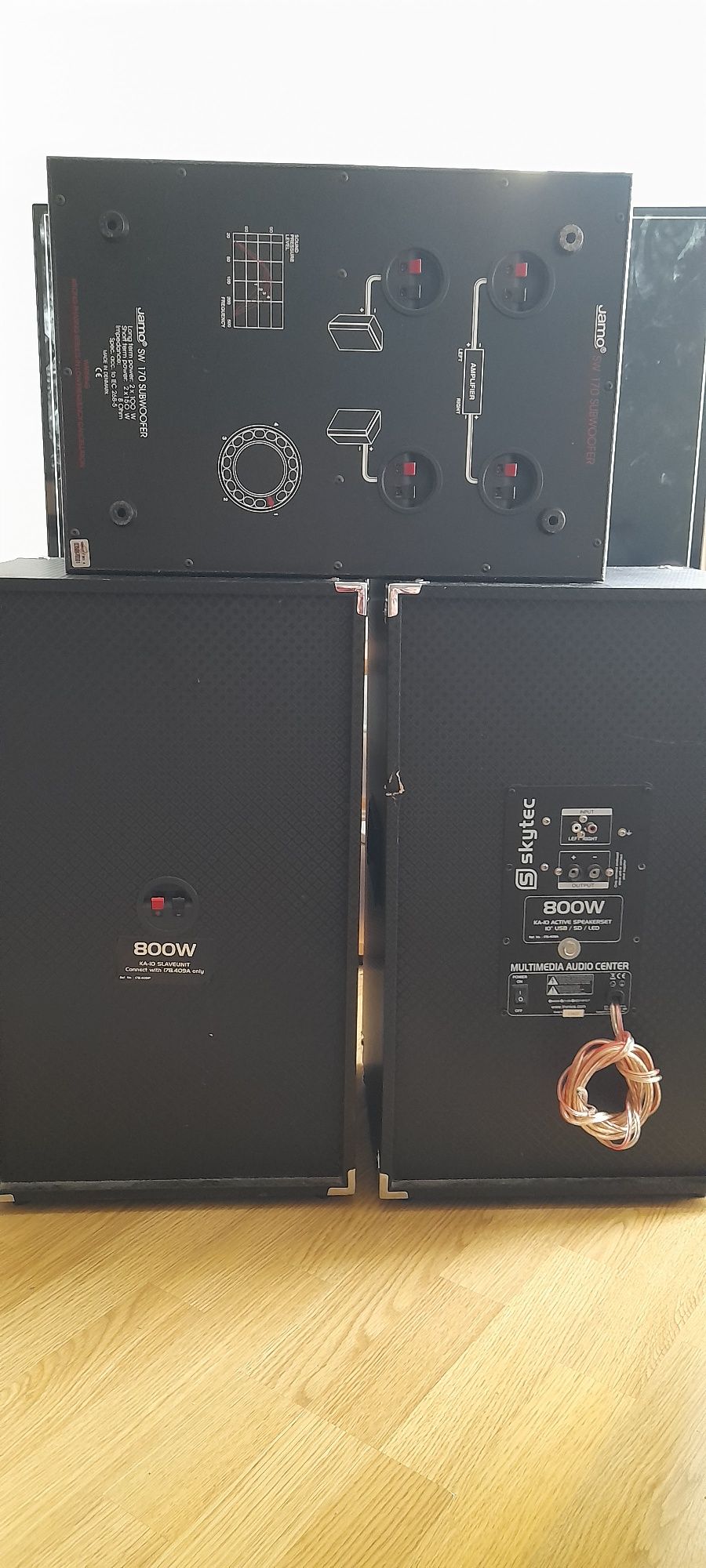 Głośniki 800w + subwoofer