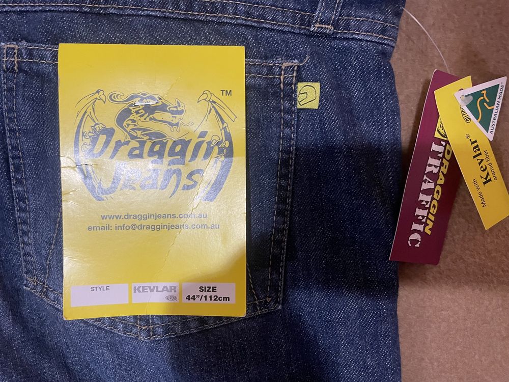 Draggin Jeans spodnie motocyklowe jeansowe nowe kevlar roz. 3Xl