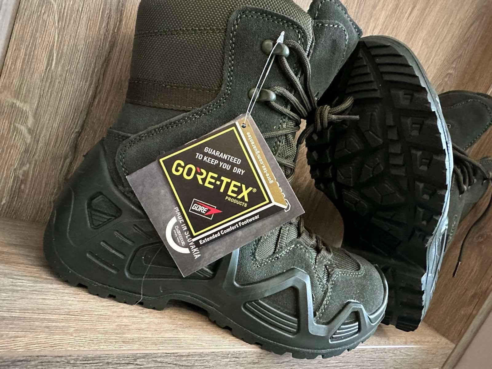 Чёрные берцы ЛОВА # ботинки LOWA GTX mid Gore-Tex # лова чёрные