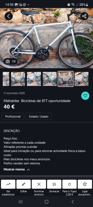 Bicicletas de btt oportunidade