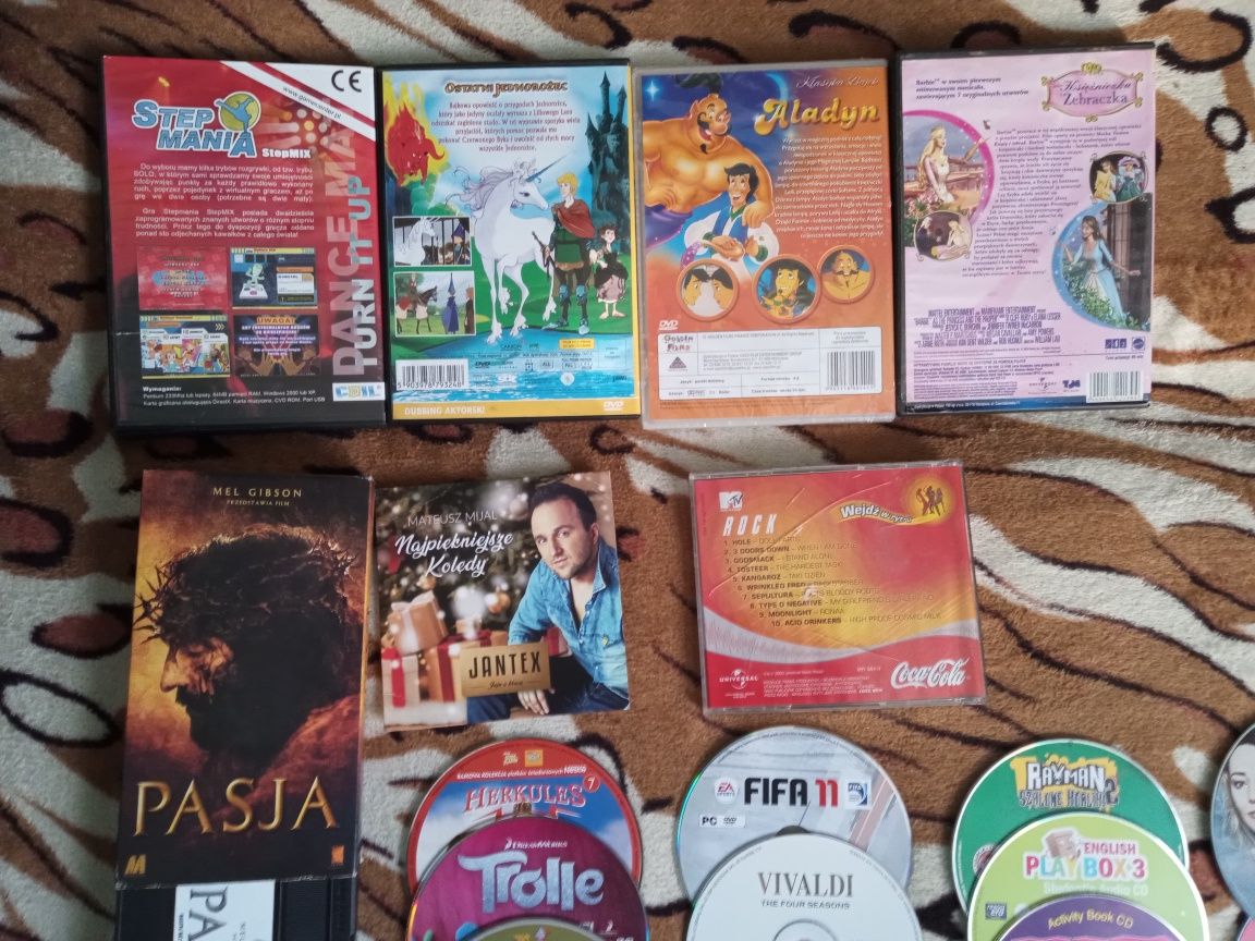 Płyty dvd ,CD,filmy ,bajki