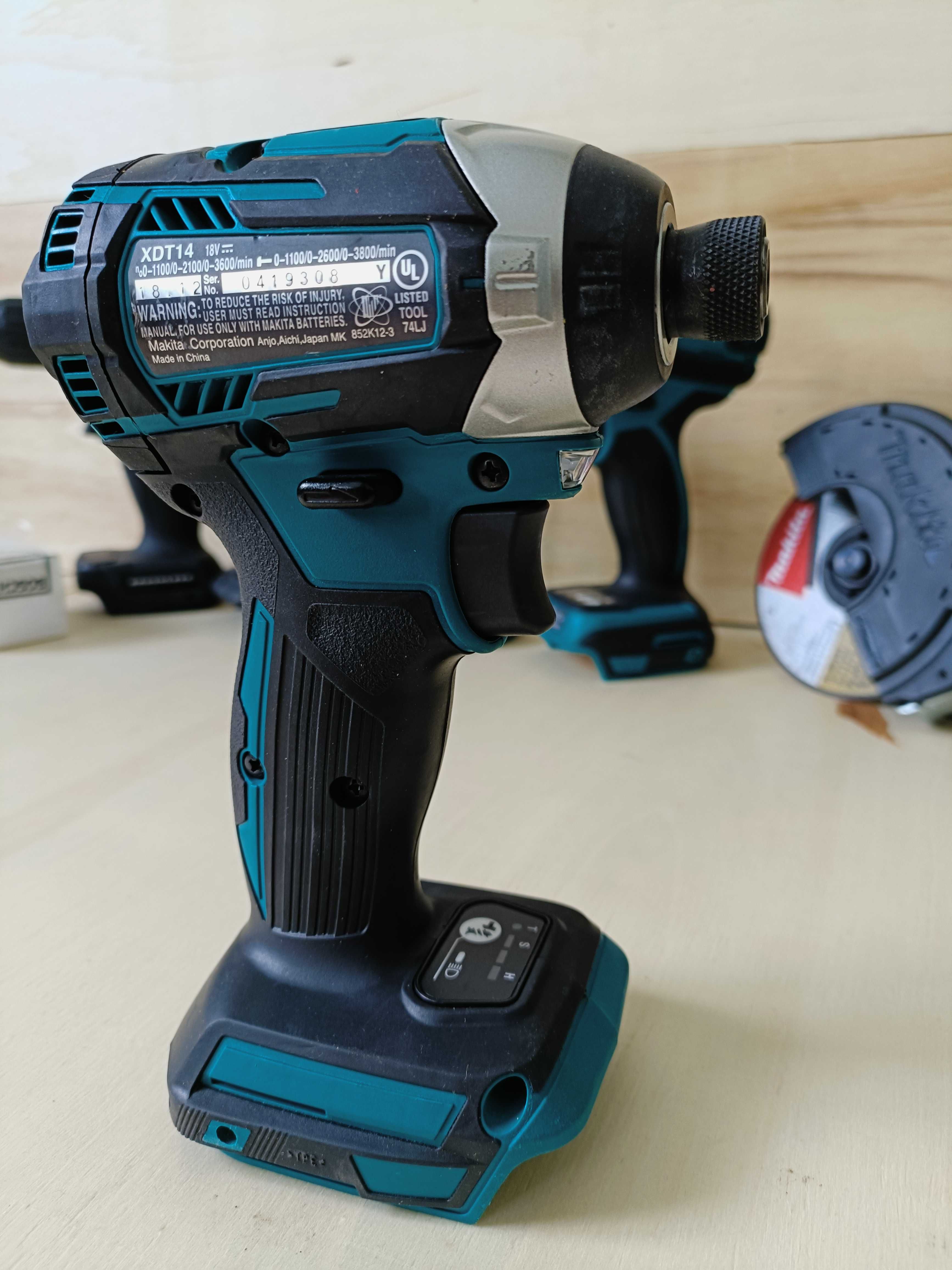 Акумуляторний ударний гвинтоверт імпакт Makita XDT14(Європа DTD 154)