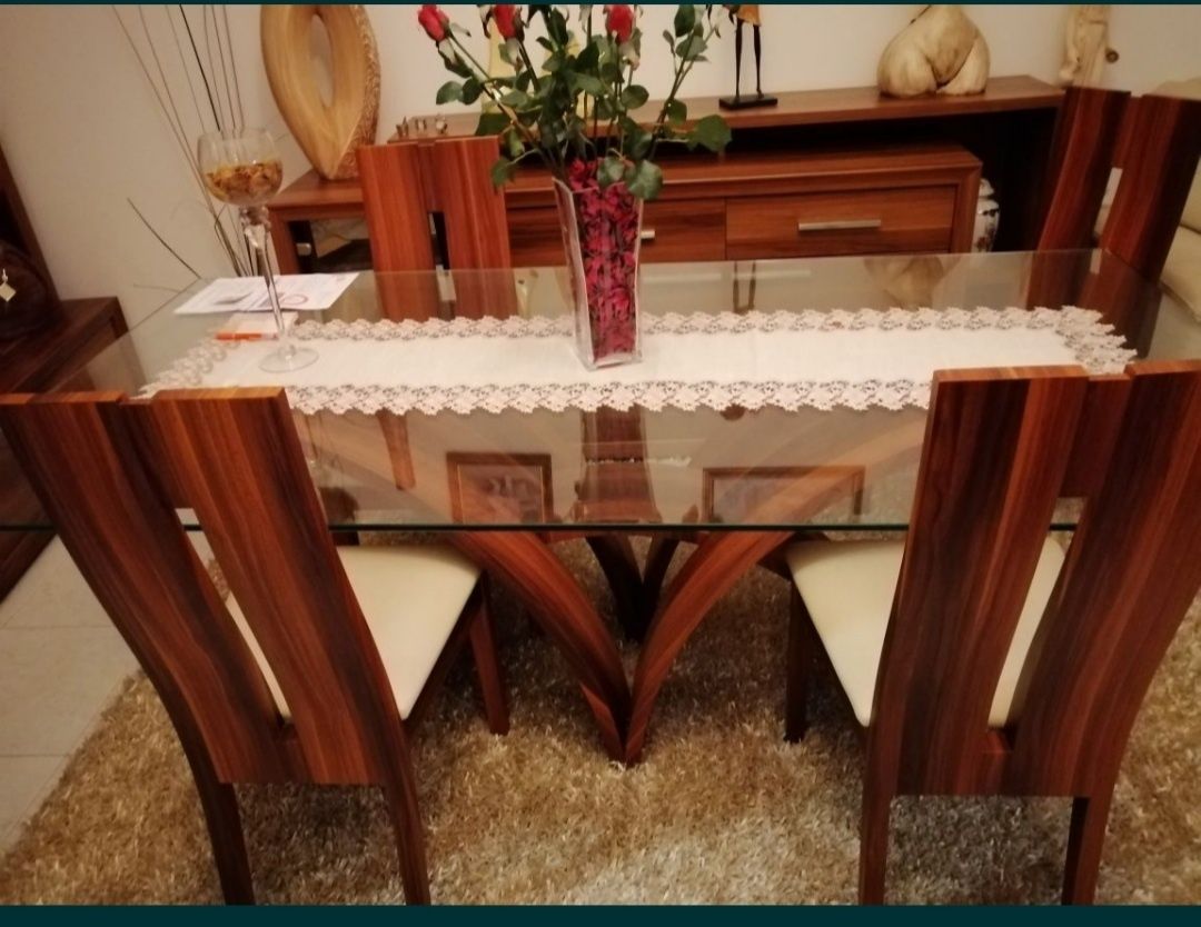 Mesa de vidro temperado
