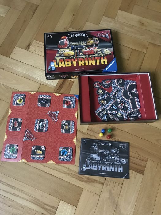 Gra planszowa, Auta, Labirynt Junior, TM Toys