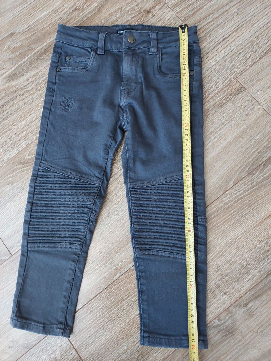 Spodnie chłopięce Reserved jeansy motocyklowe 110