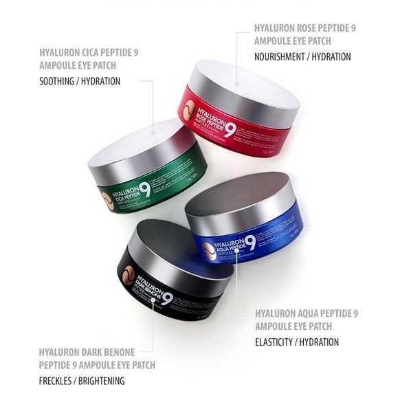 Гідрогелеві патчі MEDI-PEEL Hyaluron Peptide 9 Ampoule Eye Patch