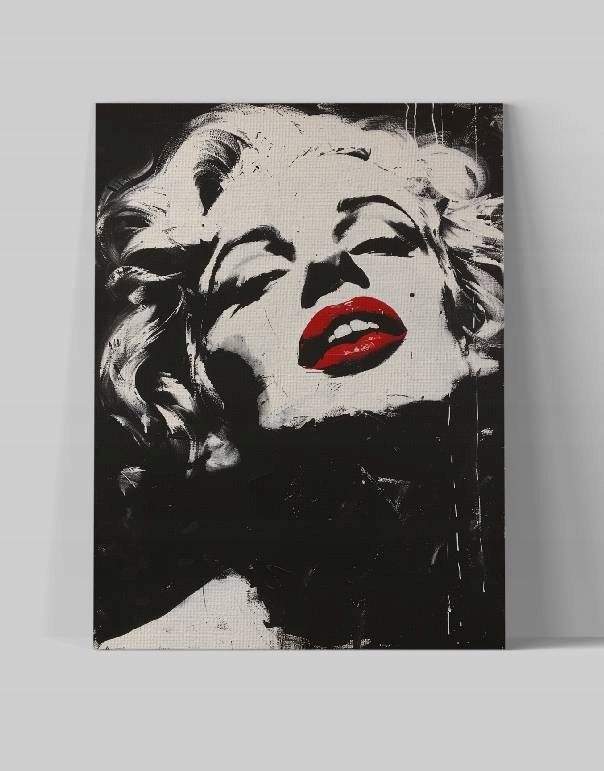Obraz na płótnie Marilyn Monroe 60x80 cm - Pop-Art Ikona Glamour