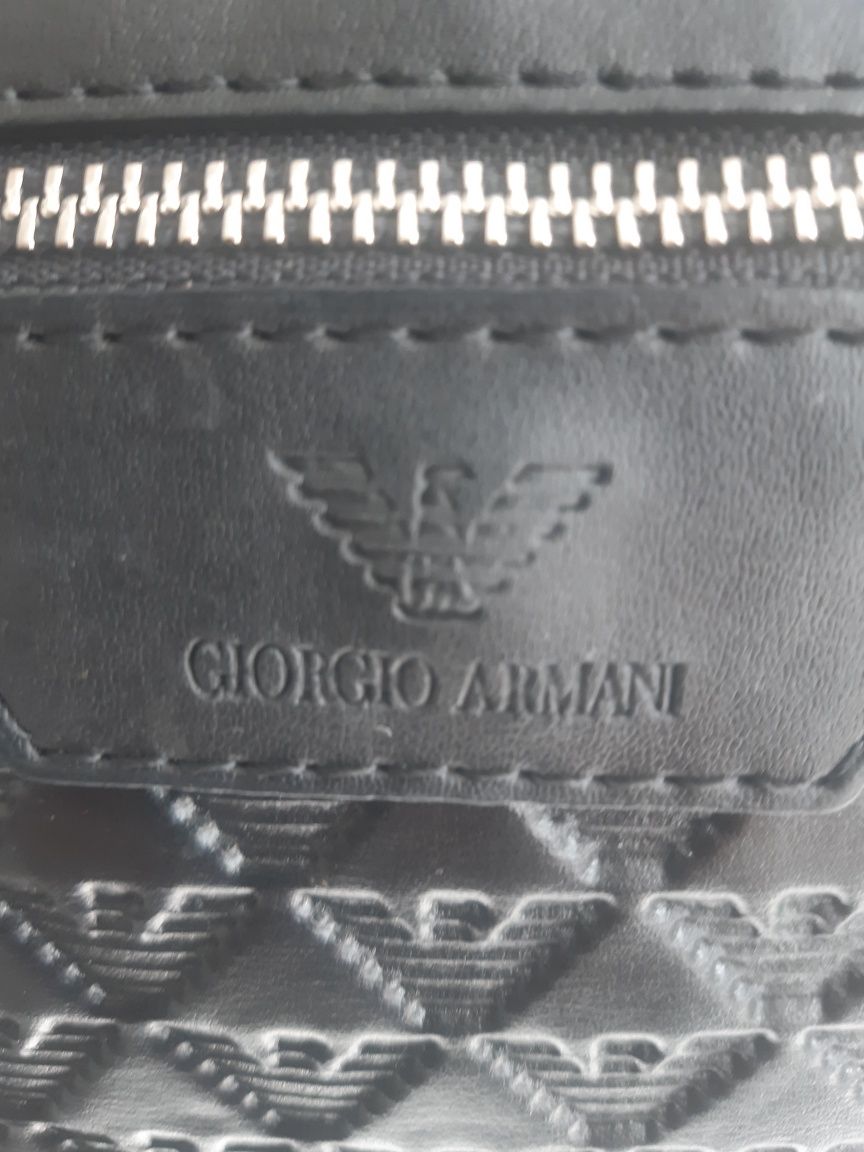 Plecak czarny Giorgio Armani