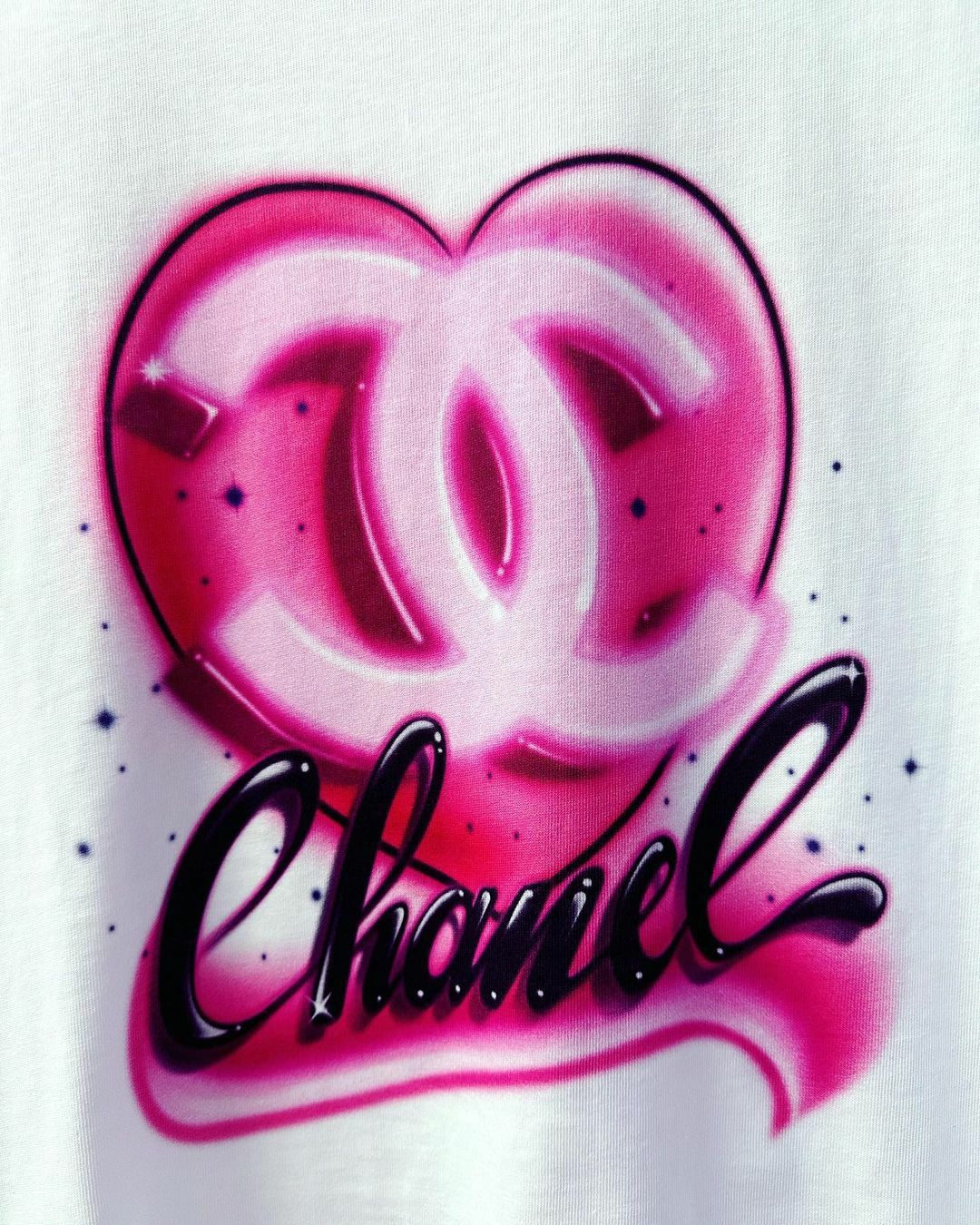 Chanel® Luksusowy T-shirt CC ekskluzywna bluzka markowa logowana bluza