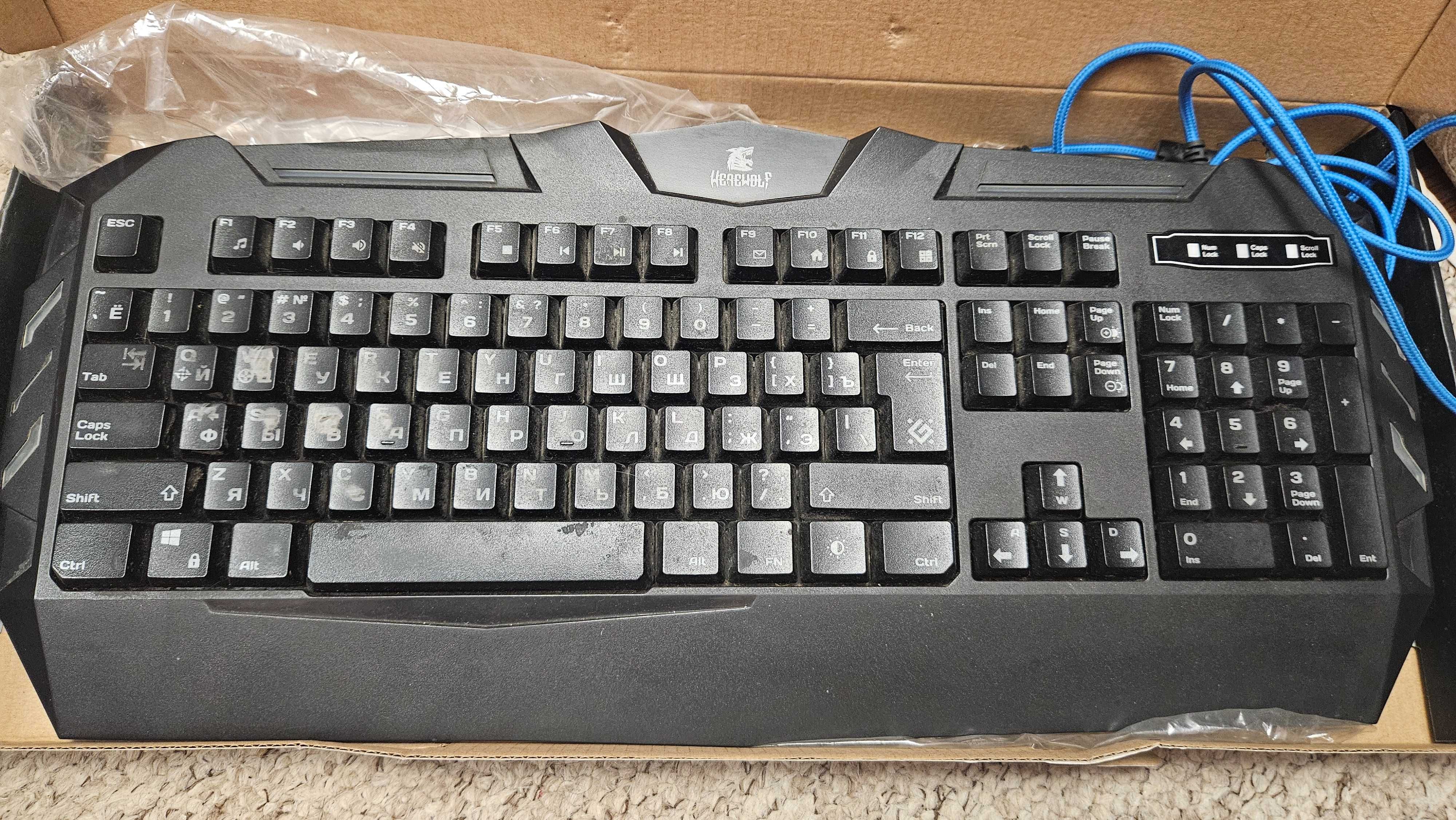 Клавиатура проводная Defender Werewolf GK-120DL USB