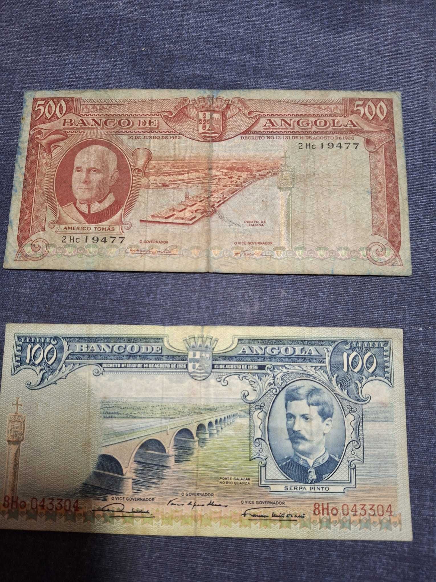 Notas antigas de Angola