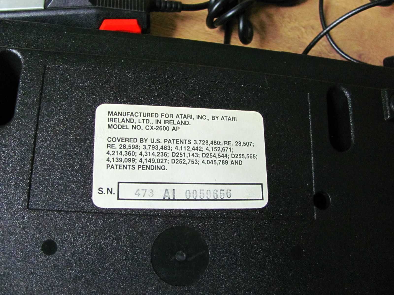 Konsola Atari CX-2600 AP dżojstik zasilacz - kartridż Atari - ORYGINAŁ