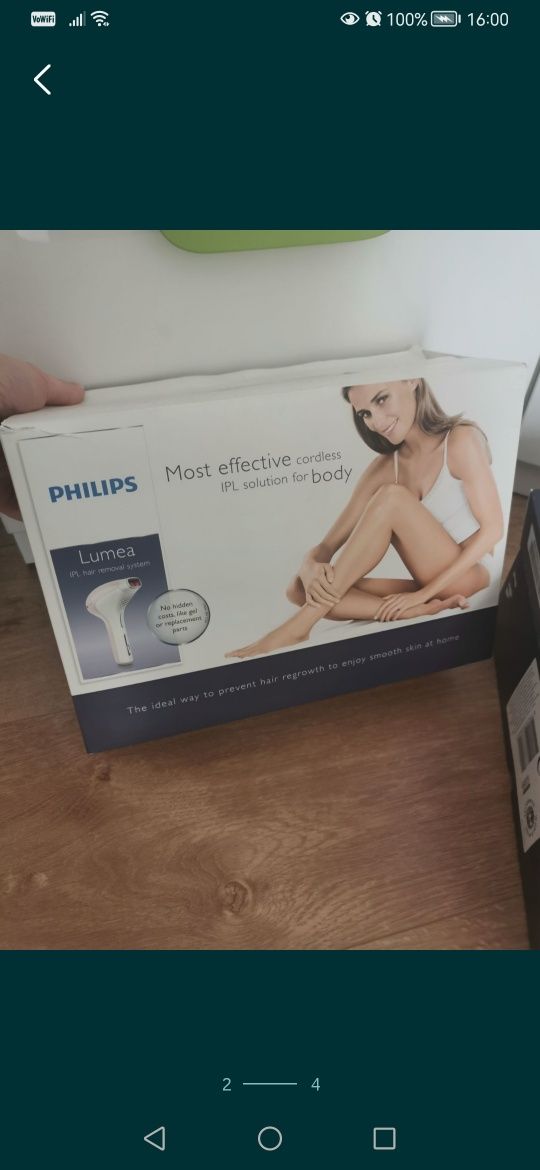 Philips Lumea depilator SC 2004/11, trwała depilacja laserowa