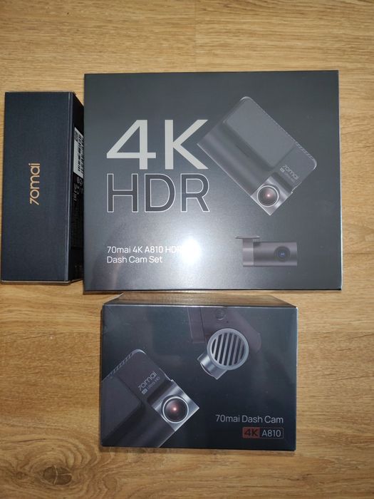 Відеореєстратори Xiaomi 70mai 4К A810 +задня камера +кабель парковки