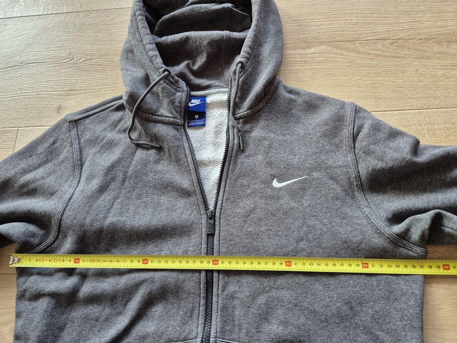 Bluza męska NIKE rozm L szara z kapturem rozpinana bdb grubsza ciepła