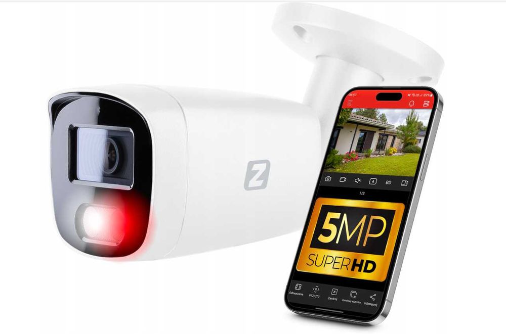 Kamera monitoringu IP 5 Mpix Zintronic.