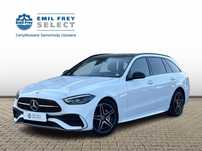 Mercedes-Benz Klasa C 180 AMG Burmester Skóra/Alcantara Szklany dach MBUX Premium Kam. 360