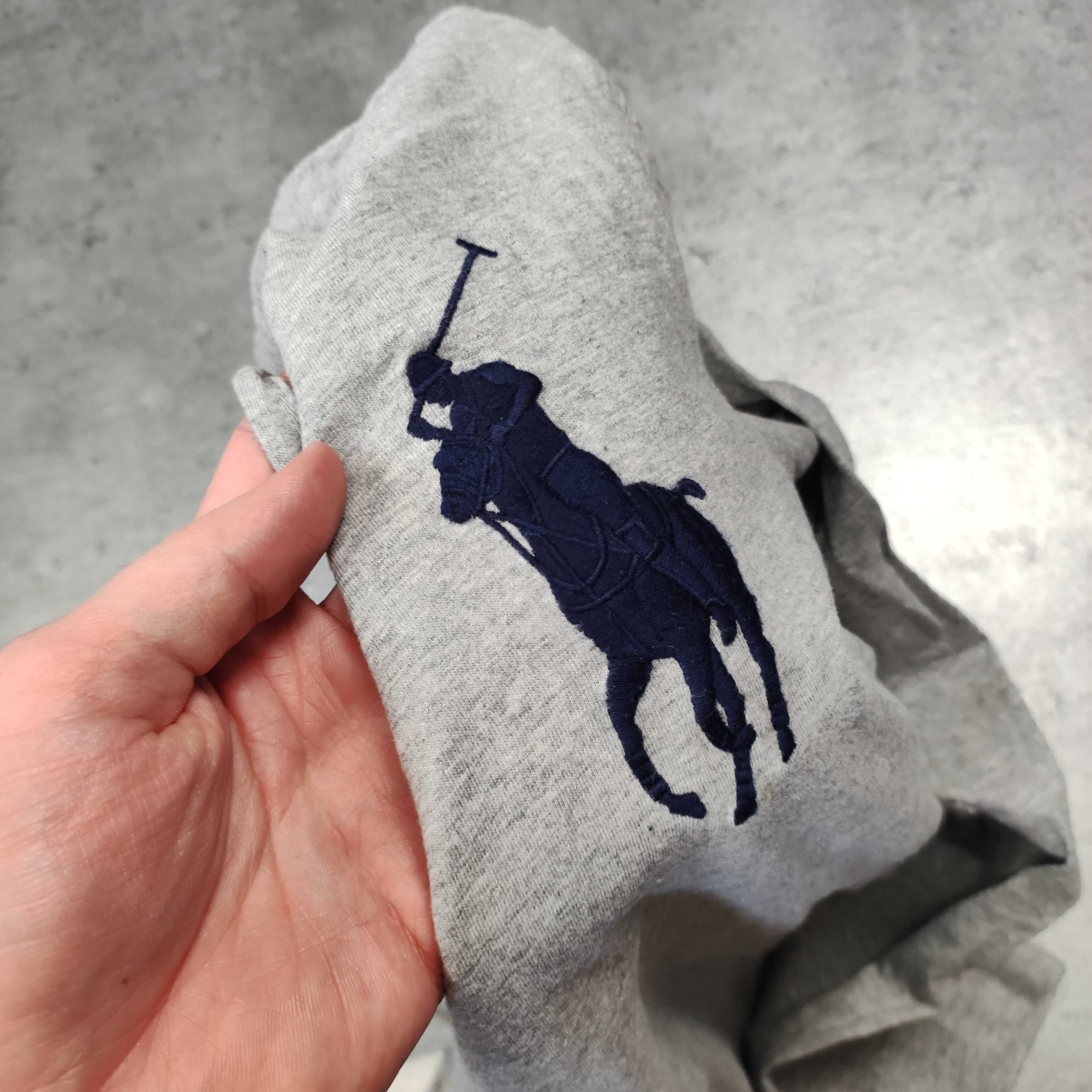 MĘSKA Lekka Bluza z Kapturem Hoodie Jak Koszulka Polo Ralph Lauren RL