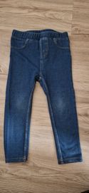 Leginsy getry h&m jeansy r.92 treginsy