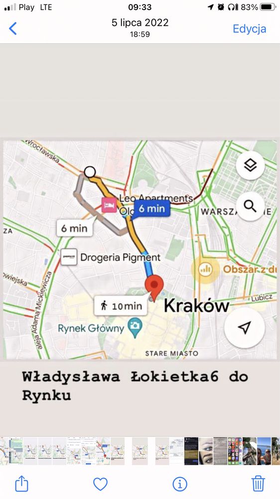 KRAKOW !!! Apartamenty na doby dla 7 i 4 osob przy rynku z garazem.