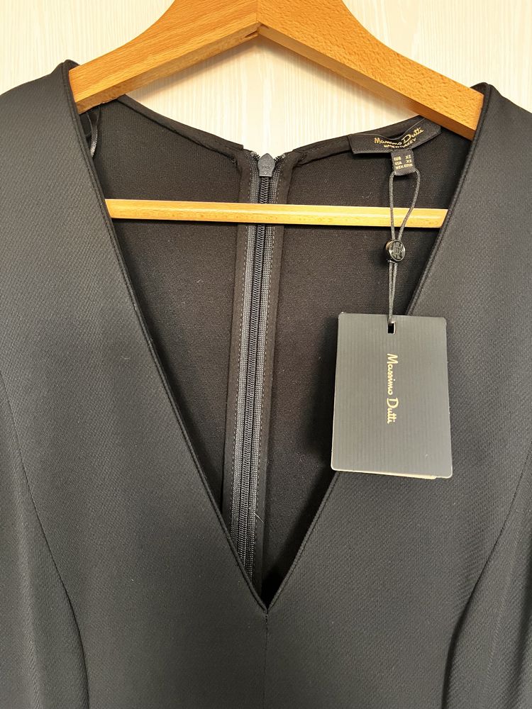 Sukienka midi Massimo Dutti XS  elegancka wiskoza 97 % Nowa